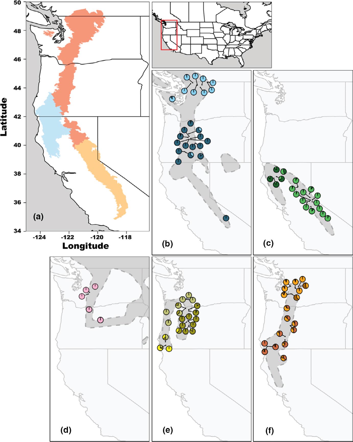 Phylogeographic analysis of shrubby beardtongues reveals range expansions during the Last Glacial Maximum and implicates the Klamath Mountains as a hotspot for hybridization